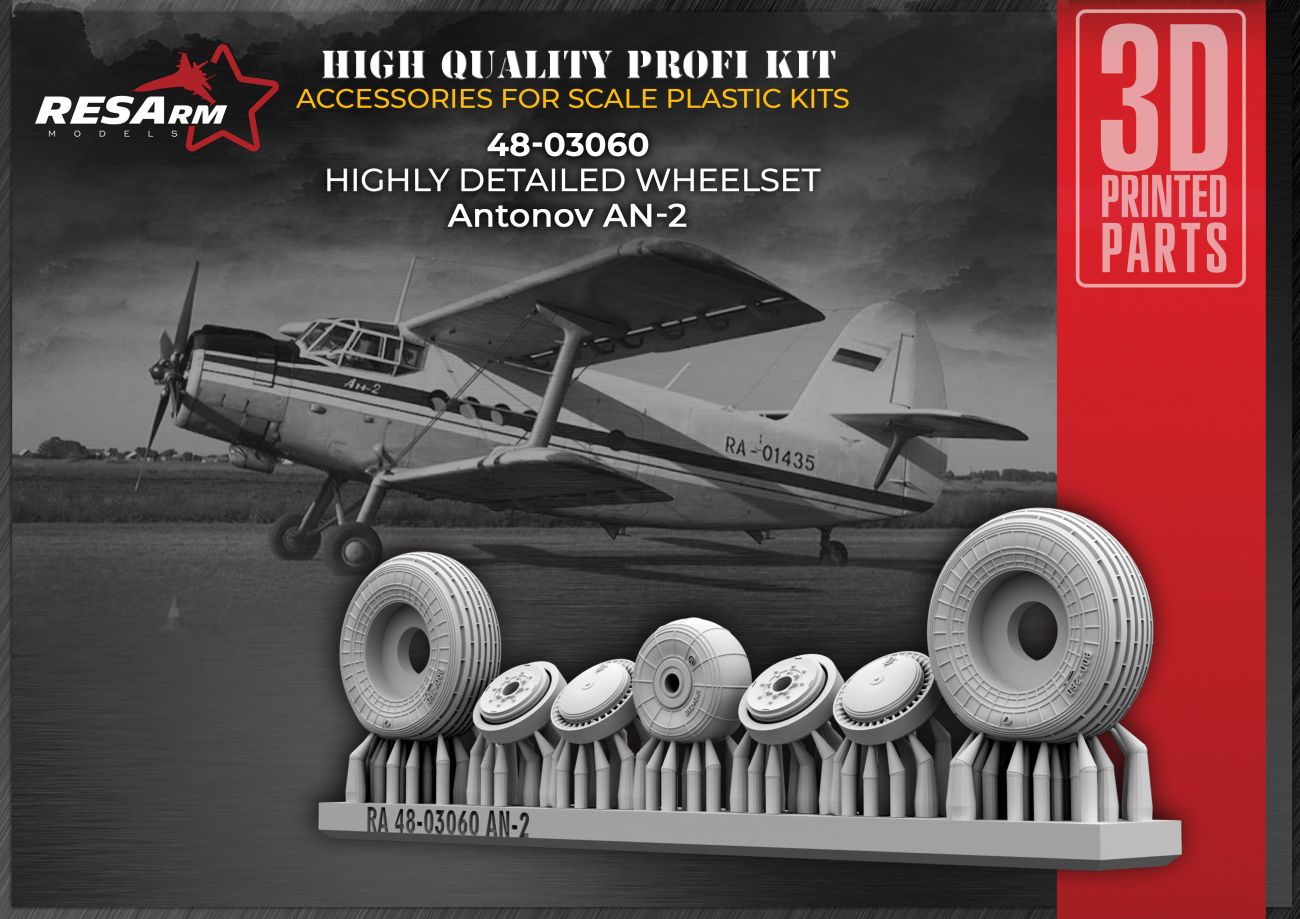 1:48 An-2 Wheels under load