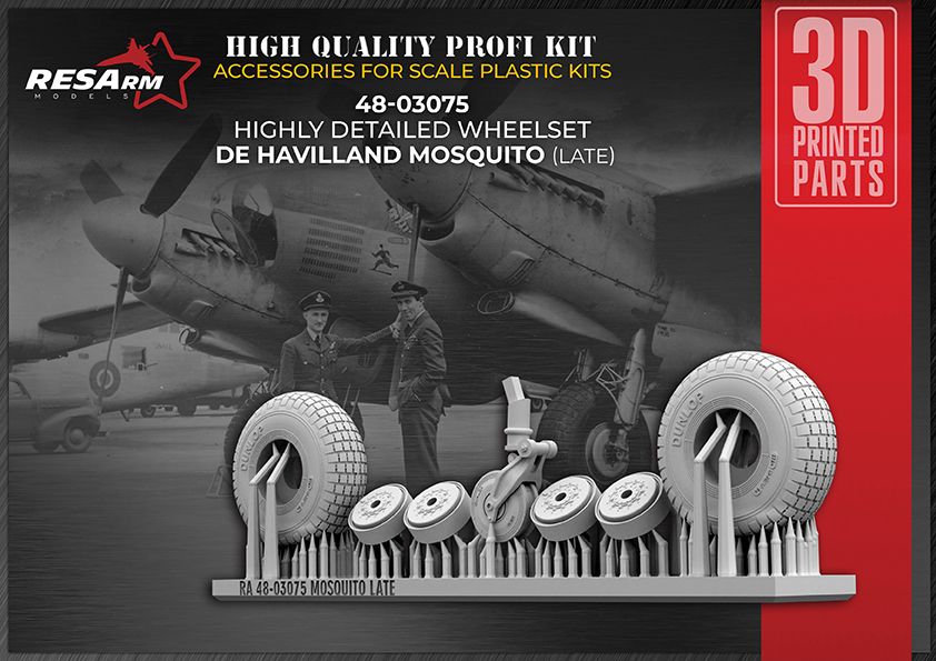 1:48 De Havilland Mosquito (LATE) Wheels under load