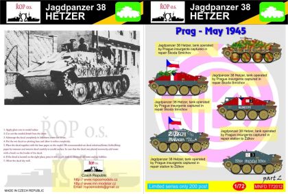 1:72 Jagdpanzer 38 Hetzer - Prag May 1945
