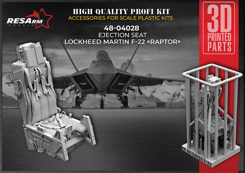 1:48 LOCKHEED MARTIN F-22 RAPTOR catapult seat
