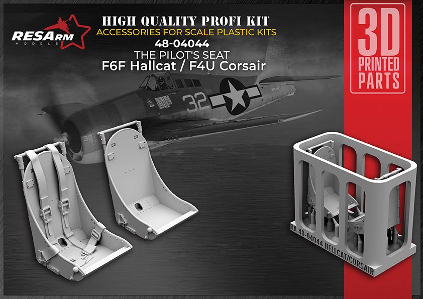 1:48 F6F HALLCAT\F4U CORSAIR pilot's seat