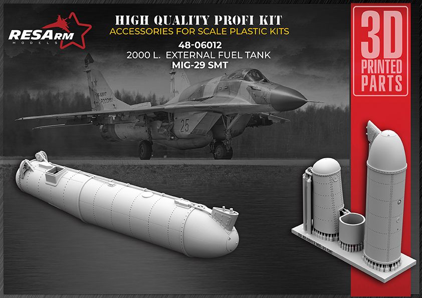 1:48 MiG-29 SMT - Subfuselage aerodynamic fuel tank 2000 liters