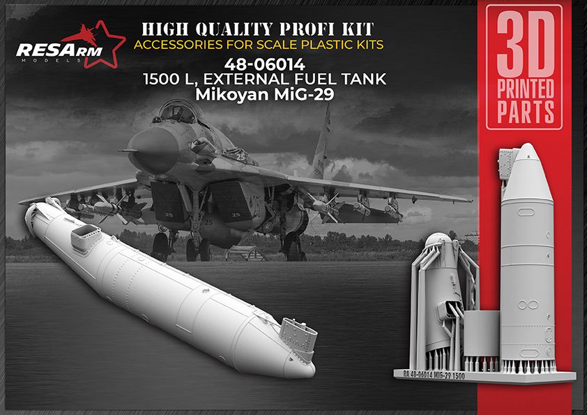 1:48 MiG-29 - Additional fuel tank 1500 liters.
