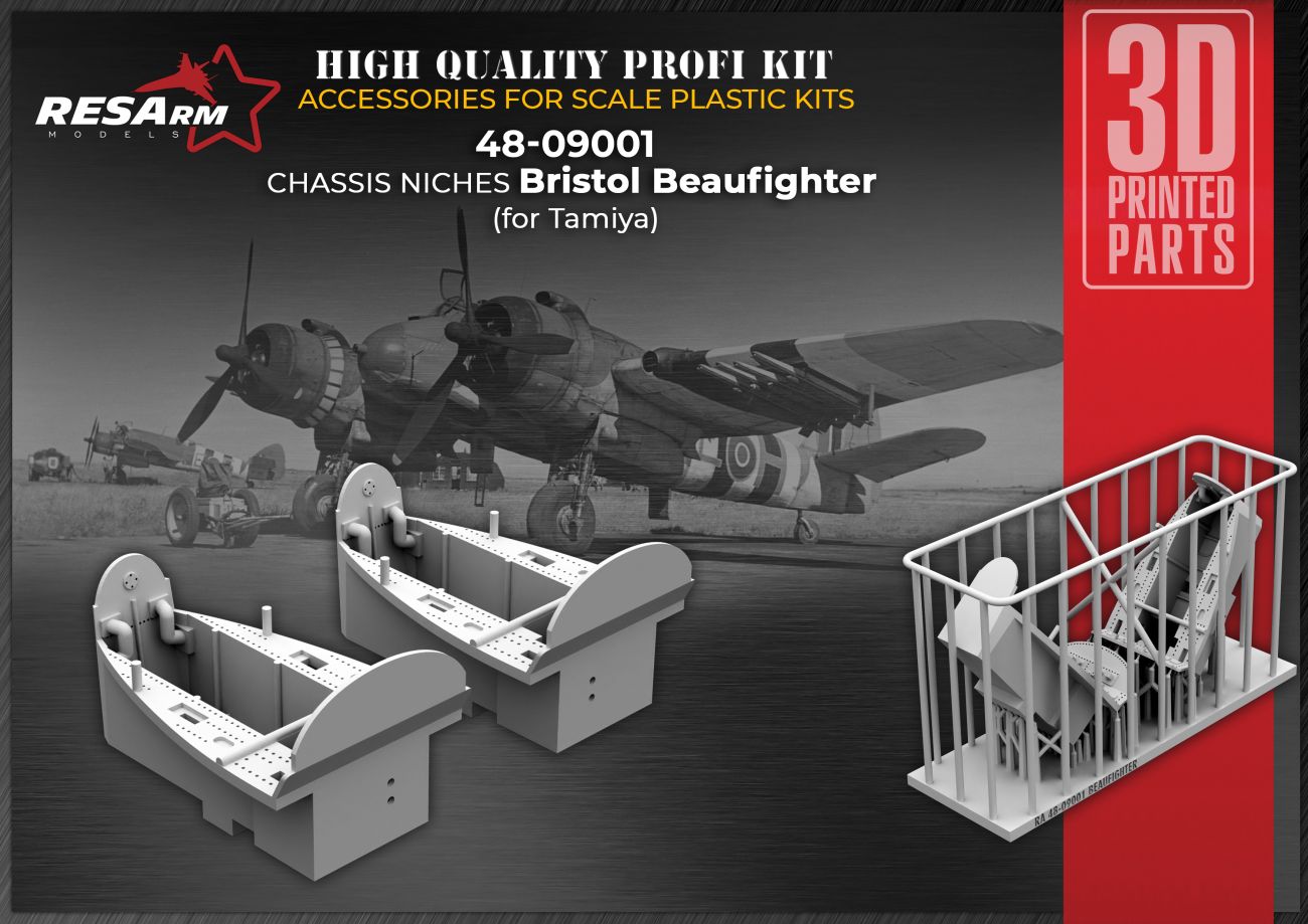 1:48 Chassis recesses BRISTOL BEAUFIGHTER