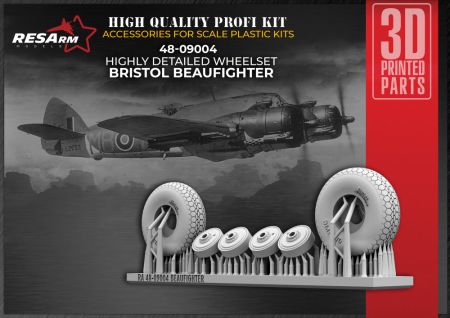 1:48 BRISTOL BEAUFIGHTER Wheels under load v3