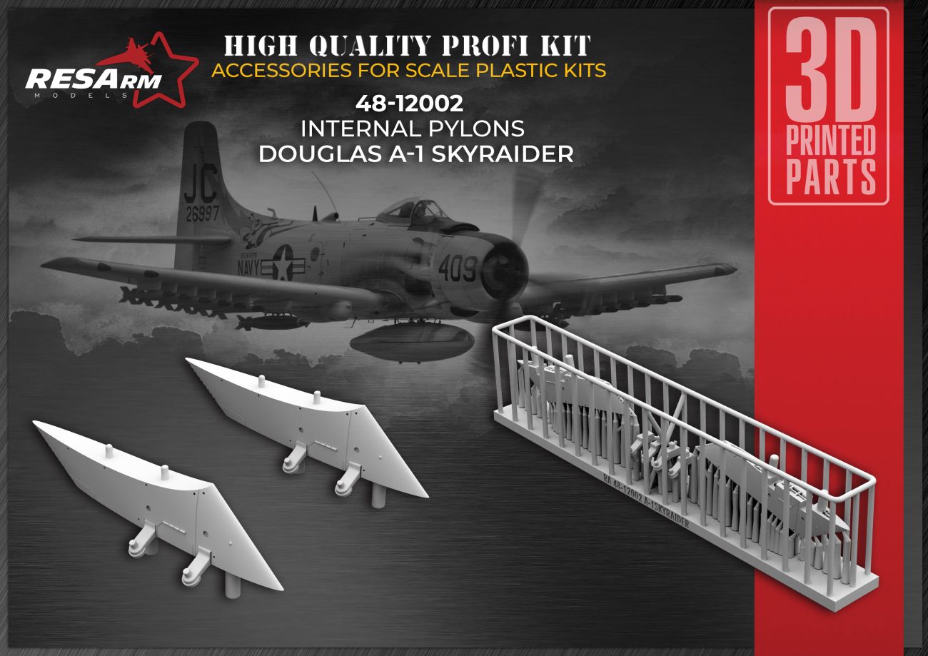 1:48 Douglas A-1 Skyraider internal pylons