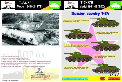 1:72 T-34/76 Model 1941/42 (STZ) - Russian cavalry T-34