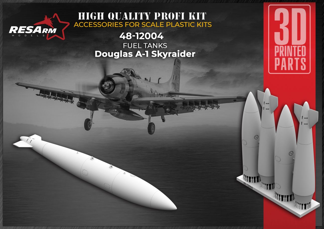 1:48 Optional fuel tanks for Douglas A-1 Skyraider