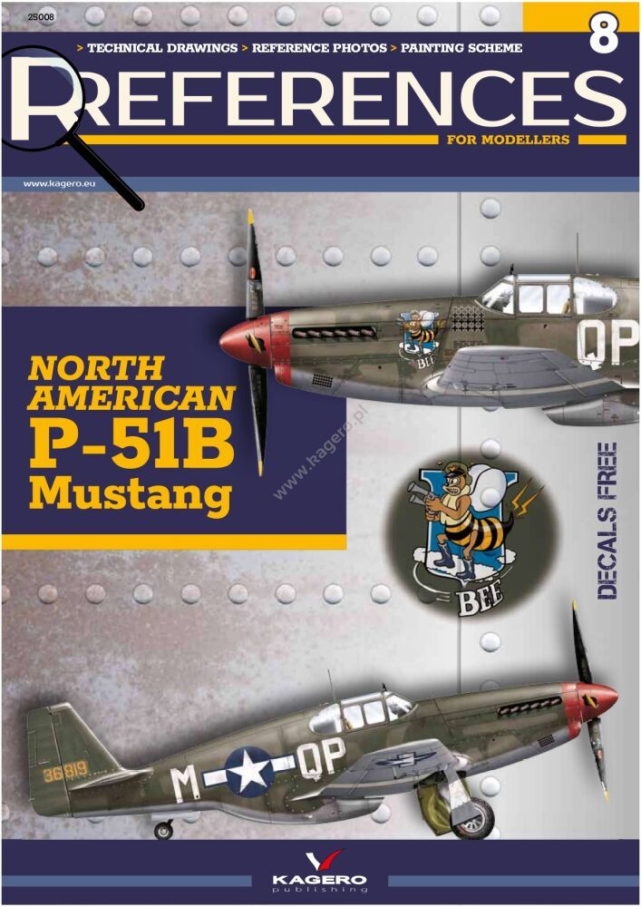 North American P-51B Mustang (Decals In 1/72, 1/48 Included)