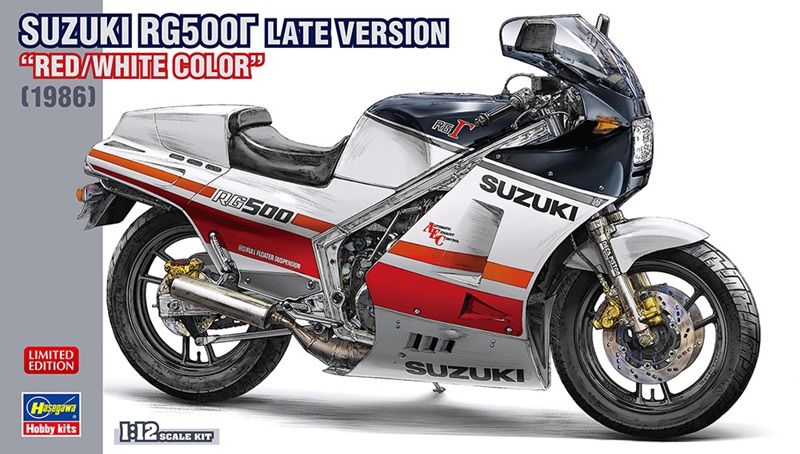 1:12 Suzuki RG500Γ Late Version Red/White Color (1986)
