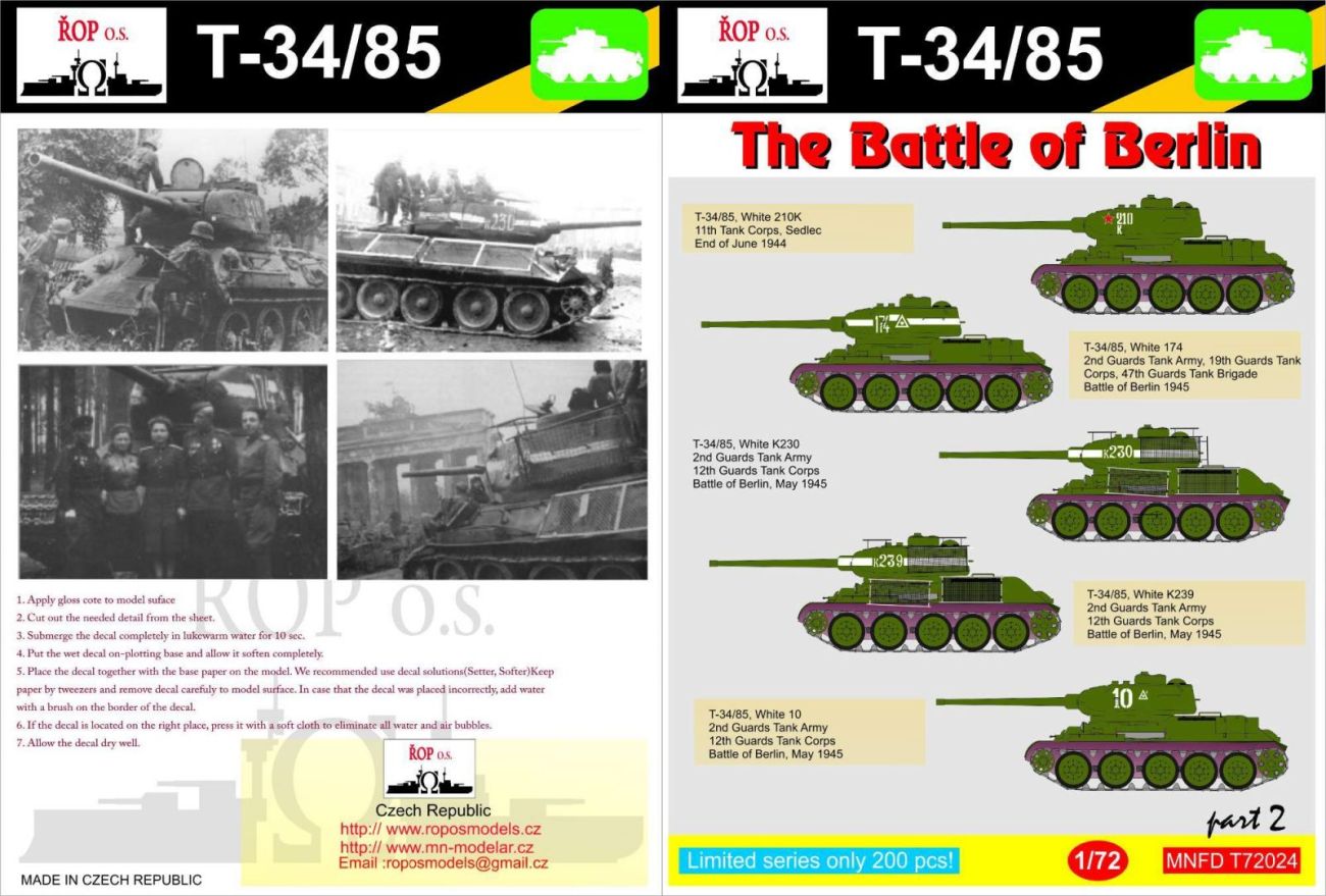 1:72 T-34/85 - The Battle of Berlin