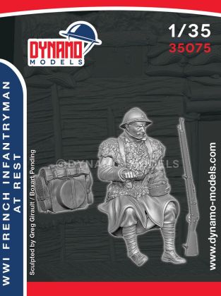 1:35 WWI French Infantryman At Rest