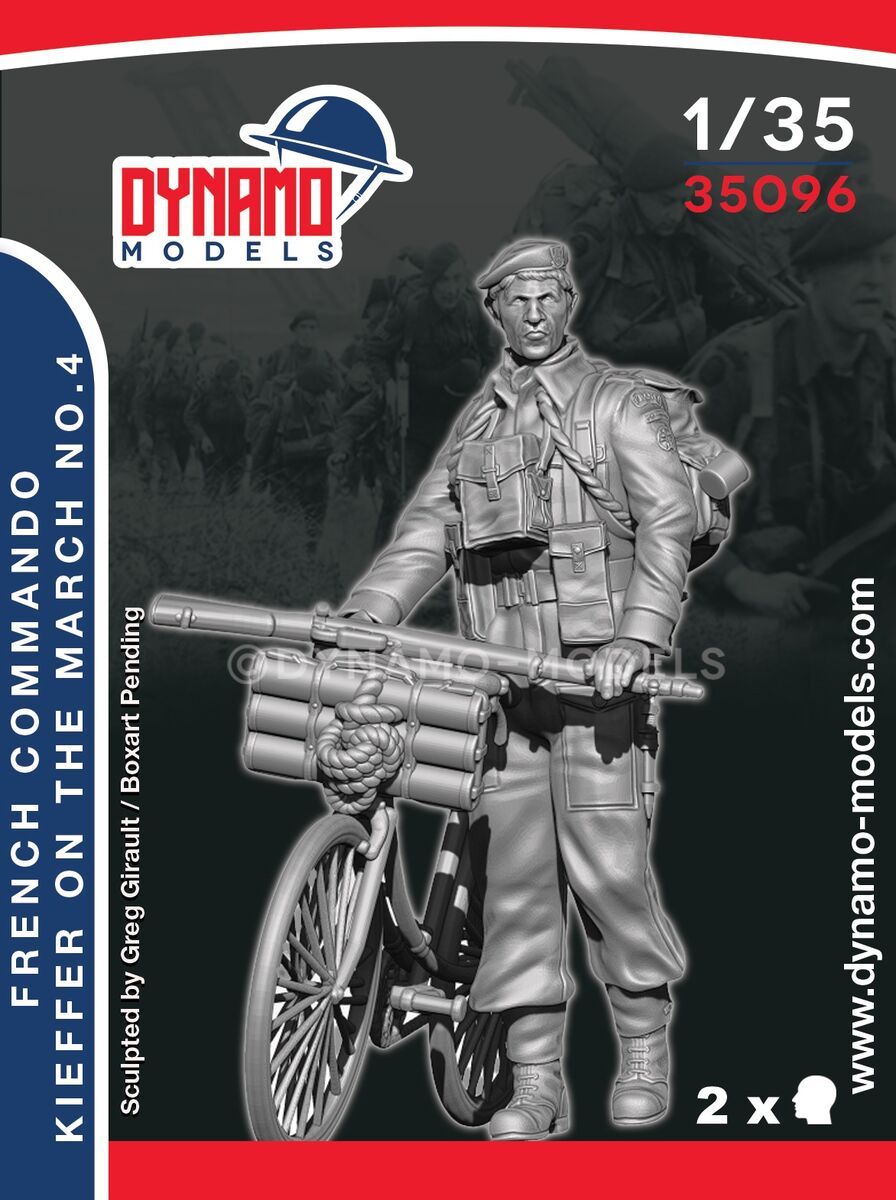 1:35 French Commando Kieffer On The March No.4 (With Bicycle)