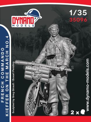 1:35 French Commando Kieffer On The March No.4 (With Bicycle)