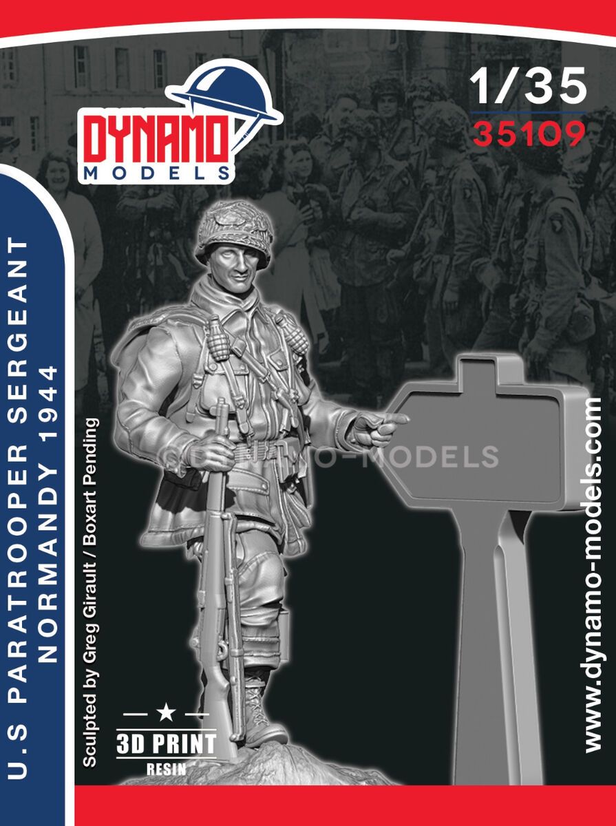 1:35 US Paratrooper Sergeant Pointing Direction (Normandy 1944)