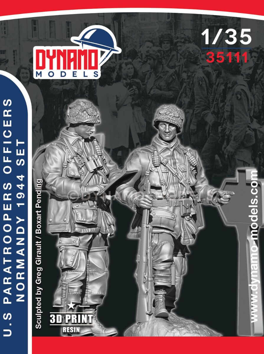 1:35 US Paratrooper Officers (Normandy 1944) Set