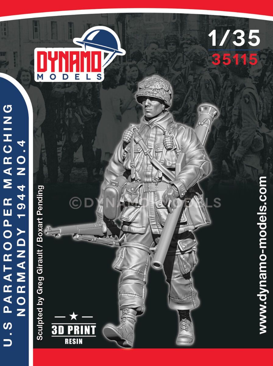 1:35 US Paratrooper ‘Bazooka’ Marching (Normandy 1944) No.4