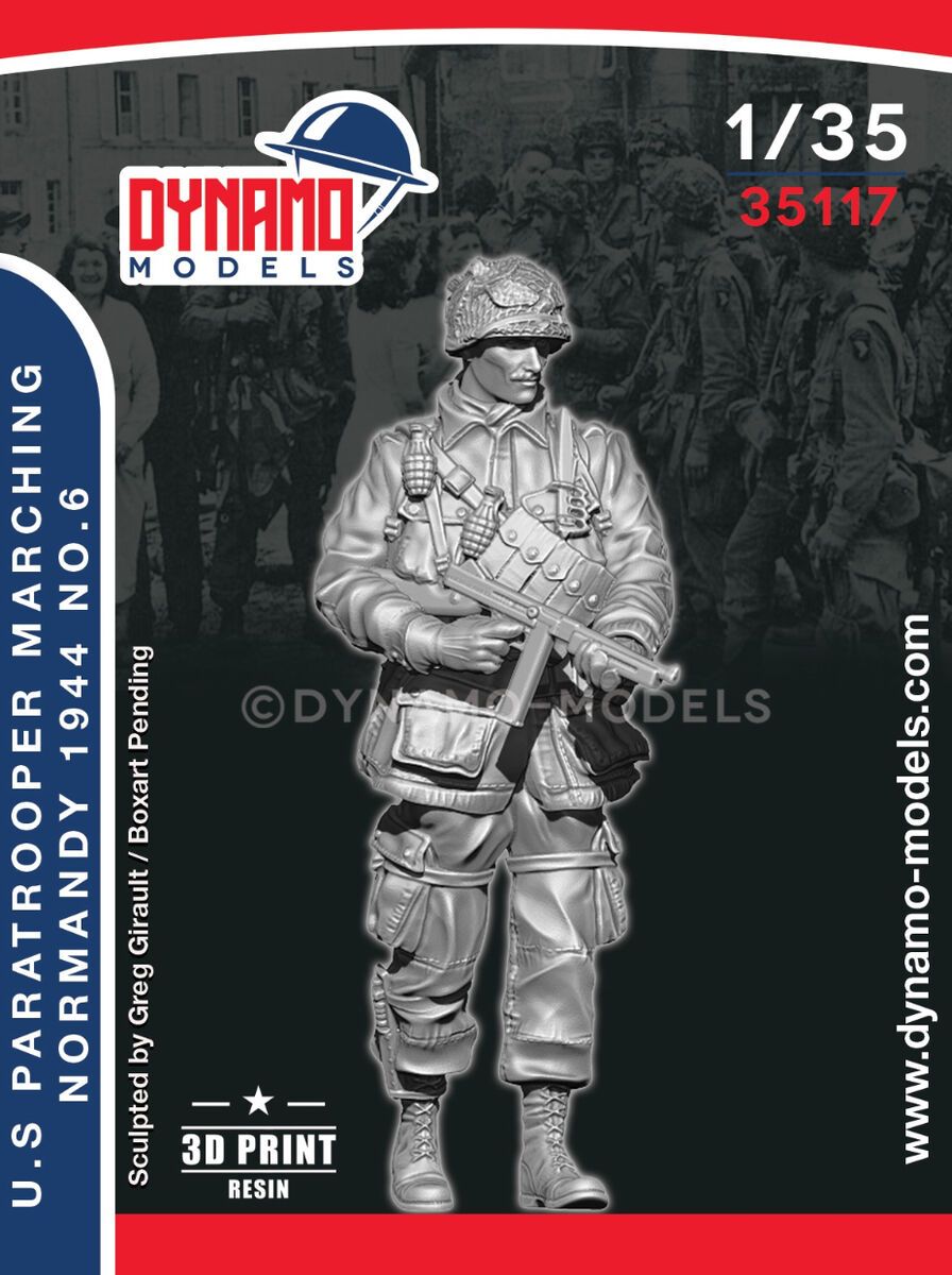1:35 US Paratrooper ’SMG’ Marching (Normandy 1944) No.6