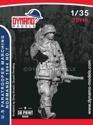 1:35 US Paratrooper ’MG’ Marching (Normandy 1944) No.7