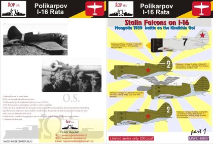 1:48 Polikarpov I-16 Rata - Stalin's Falcons on I-16