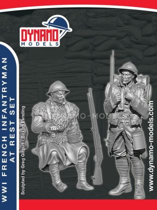 1:48 WWI French Infantryman At Rest Set