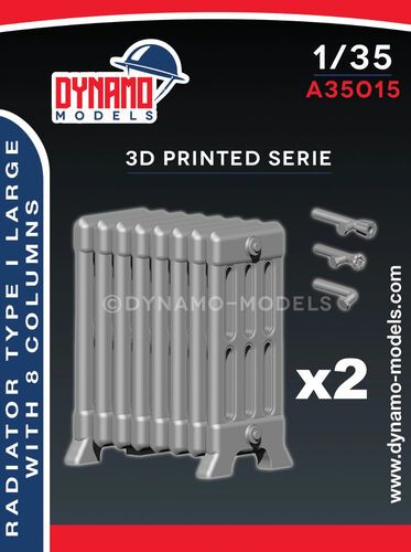 1:35 Radiator Type I Large With 8 Columns (2pcs)
