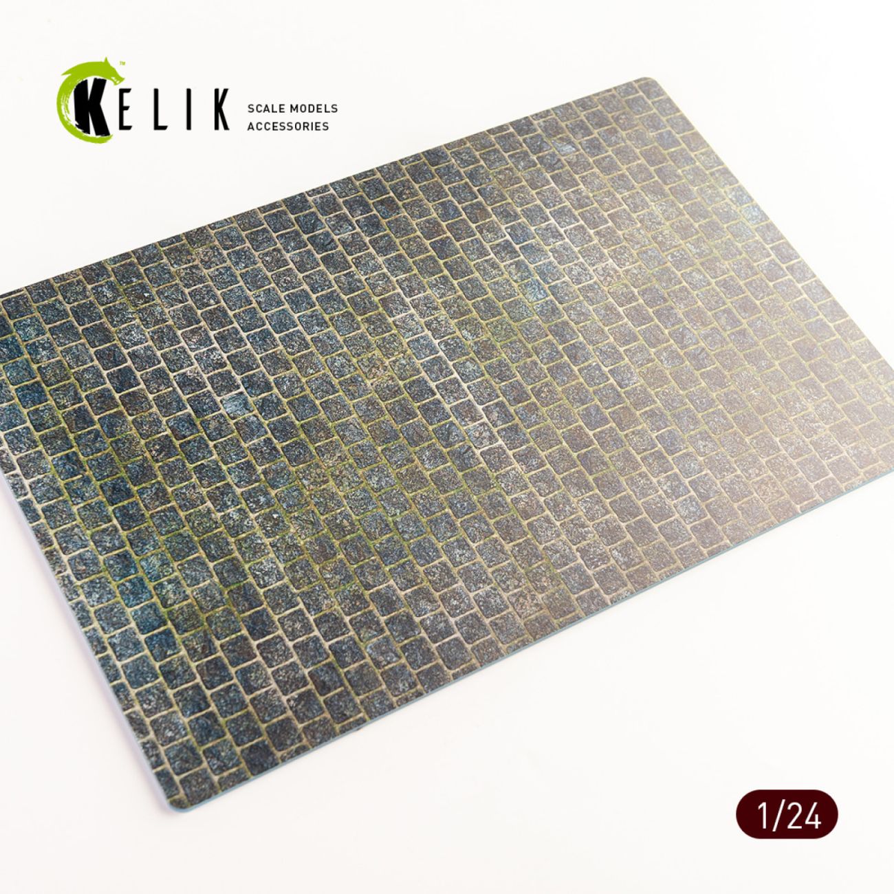 1:24 Cobblestone road 1910s-1930s Base - Acrylic 3 mm (280 x 180 mm) (170 g) (210 g)