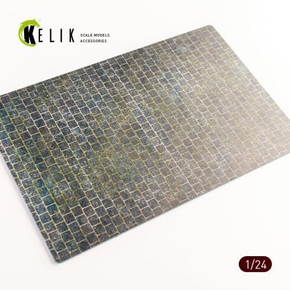 1:24 Cobblestone road 1910s-1930s Base - Acrylic 3 mm (280 x 180 mm) (170 g) (210 g)