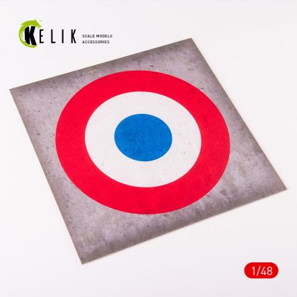 1:48 France Roundel - Acrylic 3 mm (240 x 240 mm) (190g)