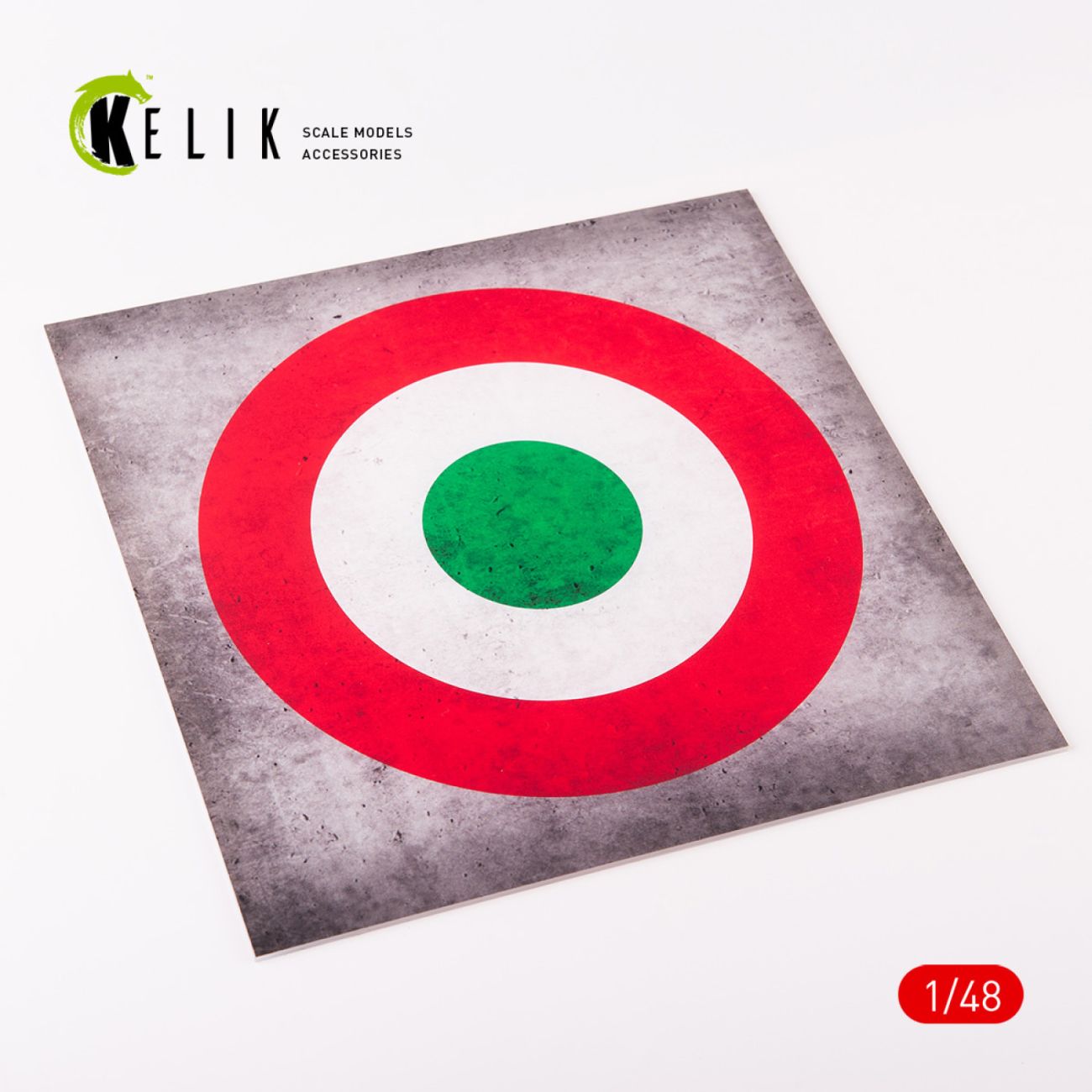 1:48 Italy Roundel - Acrylic 3 mm (240 x 240 mm) (190g)