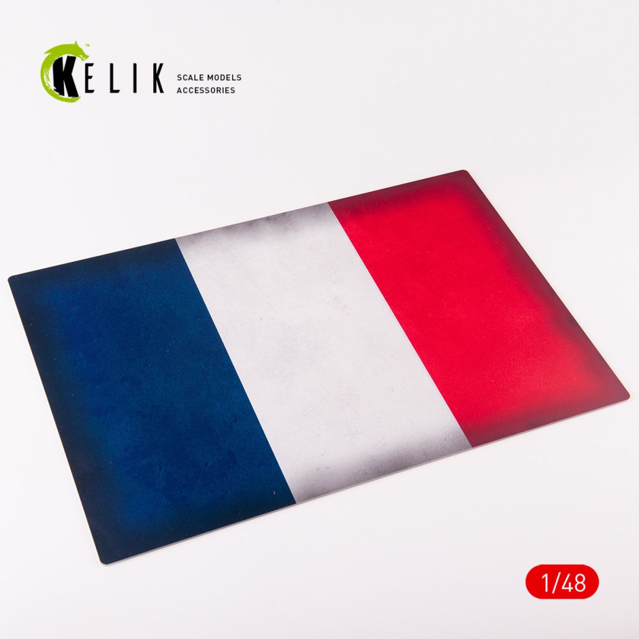 1:48 France Flag - Acrylic 3 mm (410 x 270 mm) (410 g)