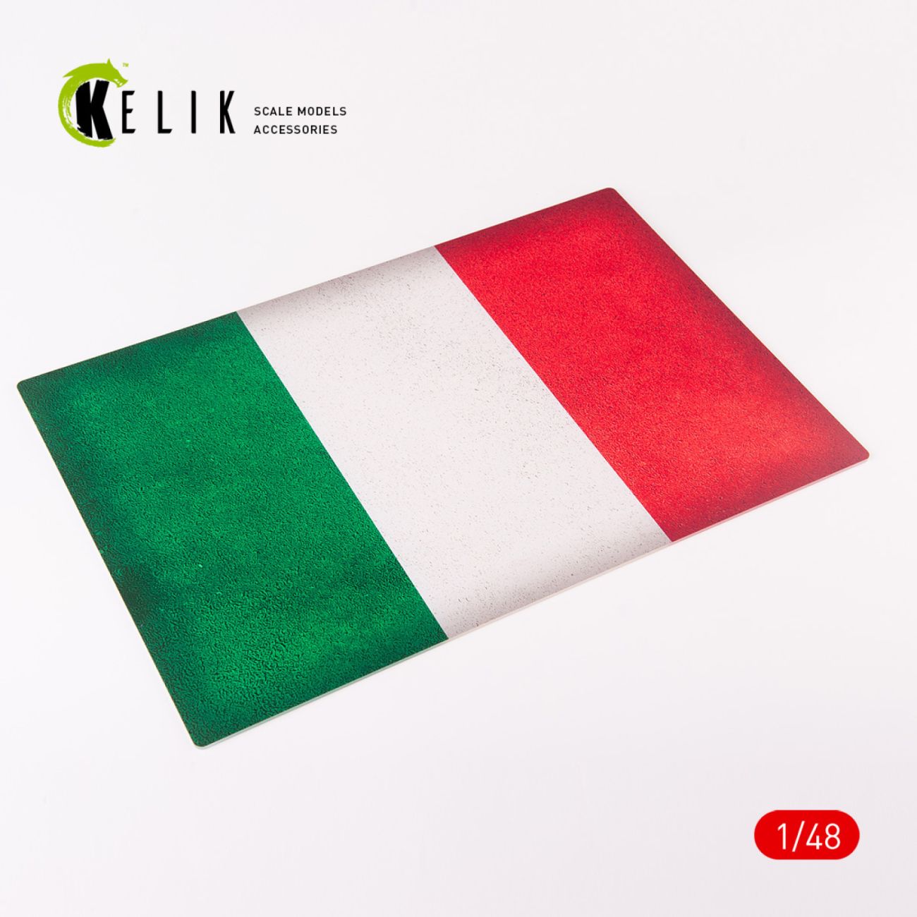 1:48 Italy Flag - Acrylic 3 mm (410 x 270 mm) (410 g)