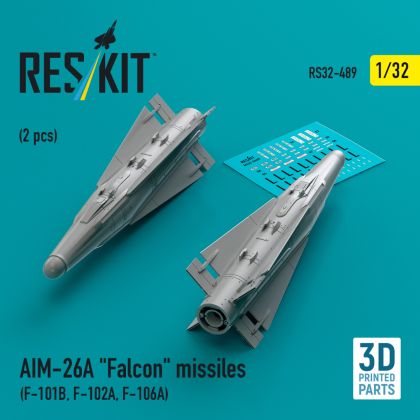 1:32 AIM-26A Falcon missiles (2 pcs