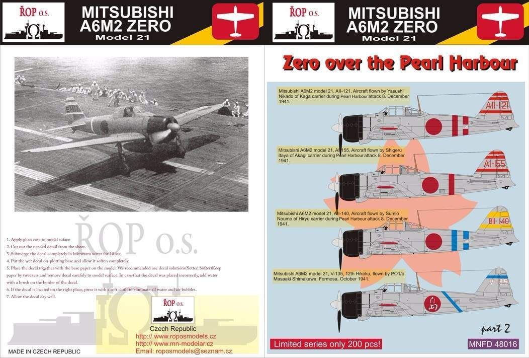 1:48 Mitsubishi A6M2 Zero Model 21 - Zero over the Pearl Harbour
