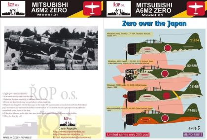 1:48 Mitsubishi A6M2 Zero Model 21 - Zero over the Japan