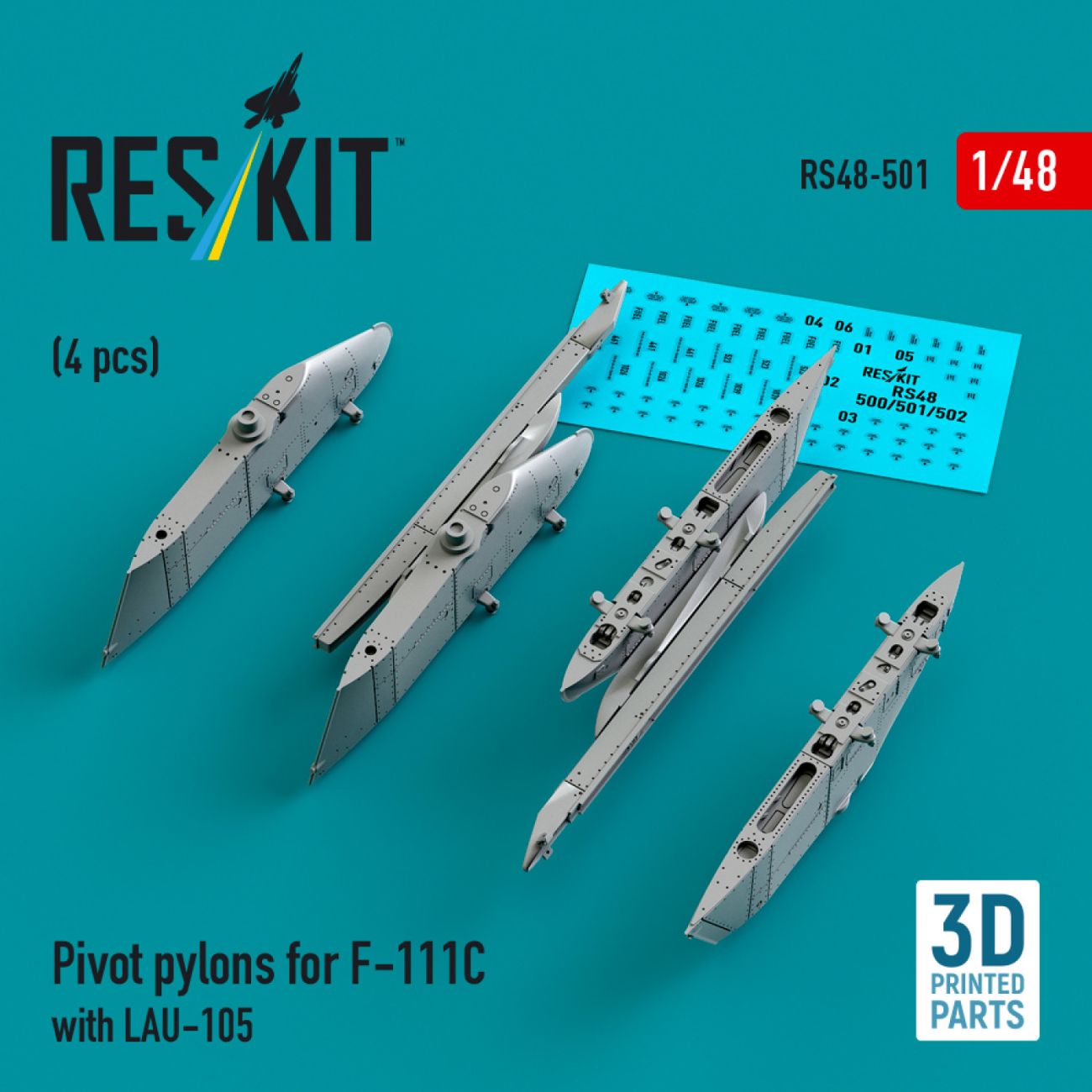 1:48 Pivot pylons for F-111C with LAU-105 (4 pcs)