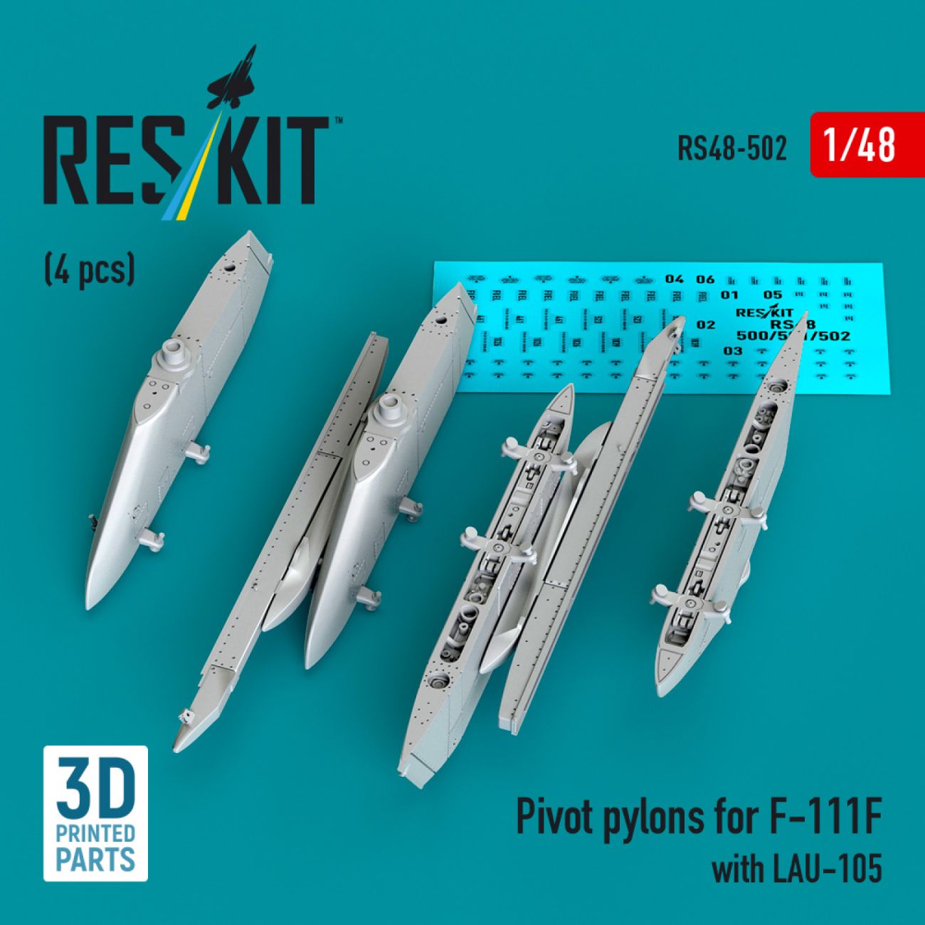 1:48 Pivot pylons for F-111F with LAU-105 (4 pcs)