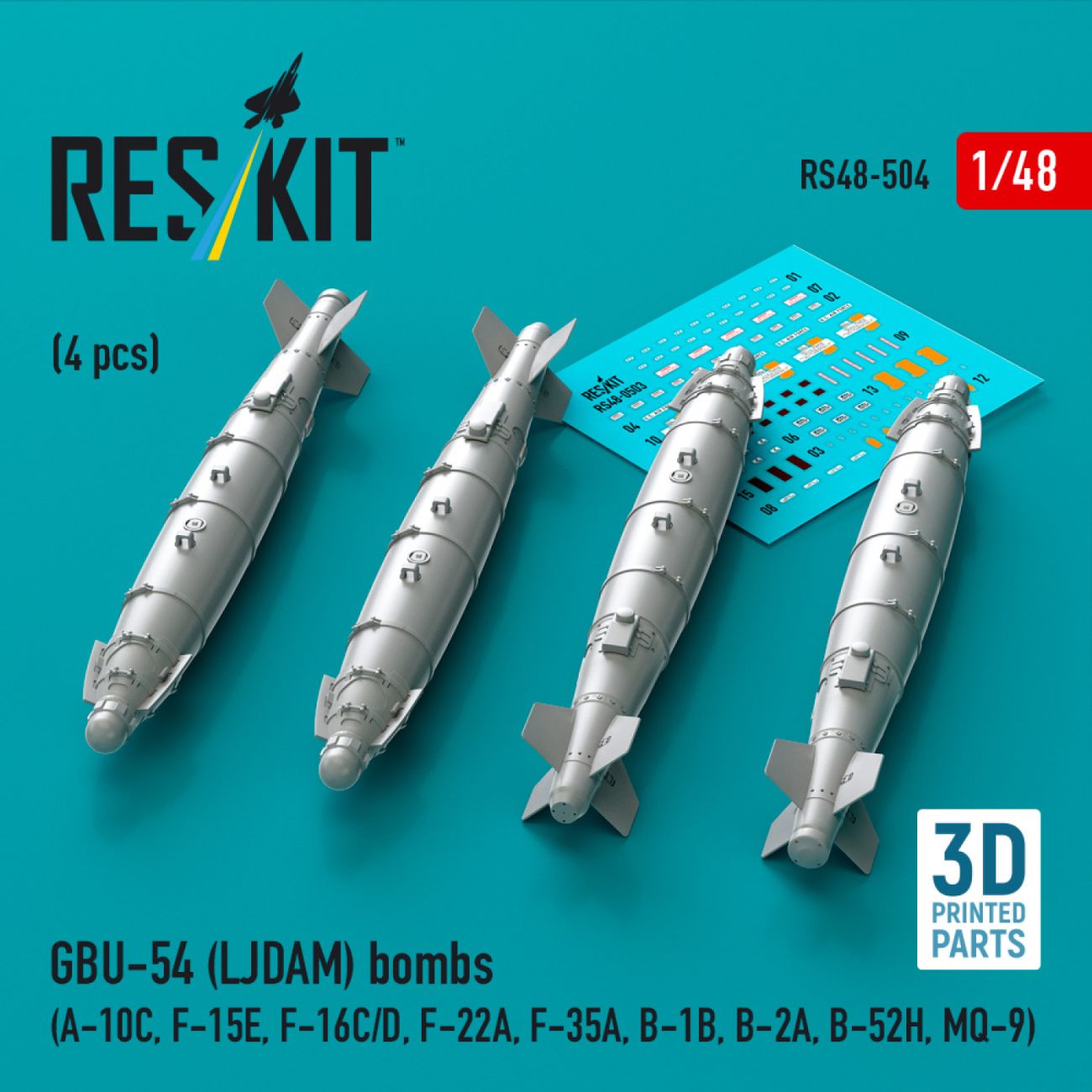 1:48 GBU-54 (LJDAM) bombs (4 pcs) 