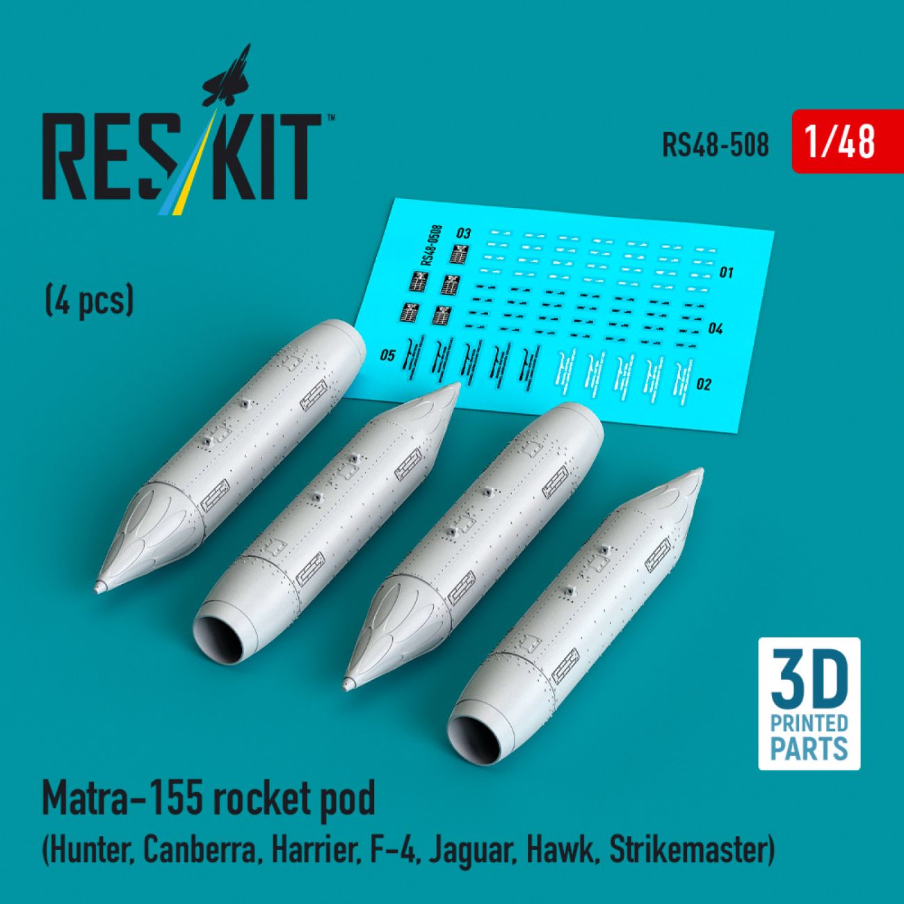 1:48 Matra-155 rocket pod (4 pcs)