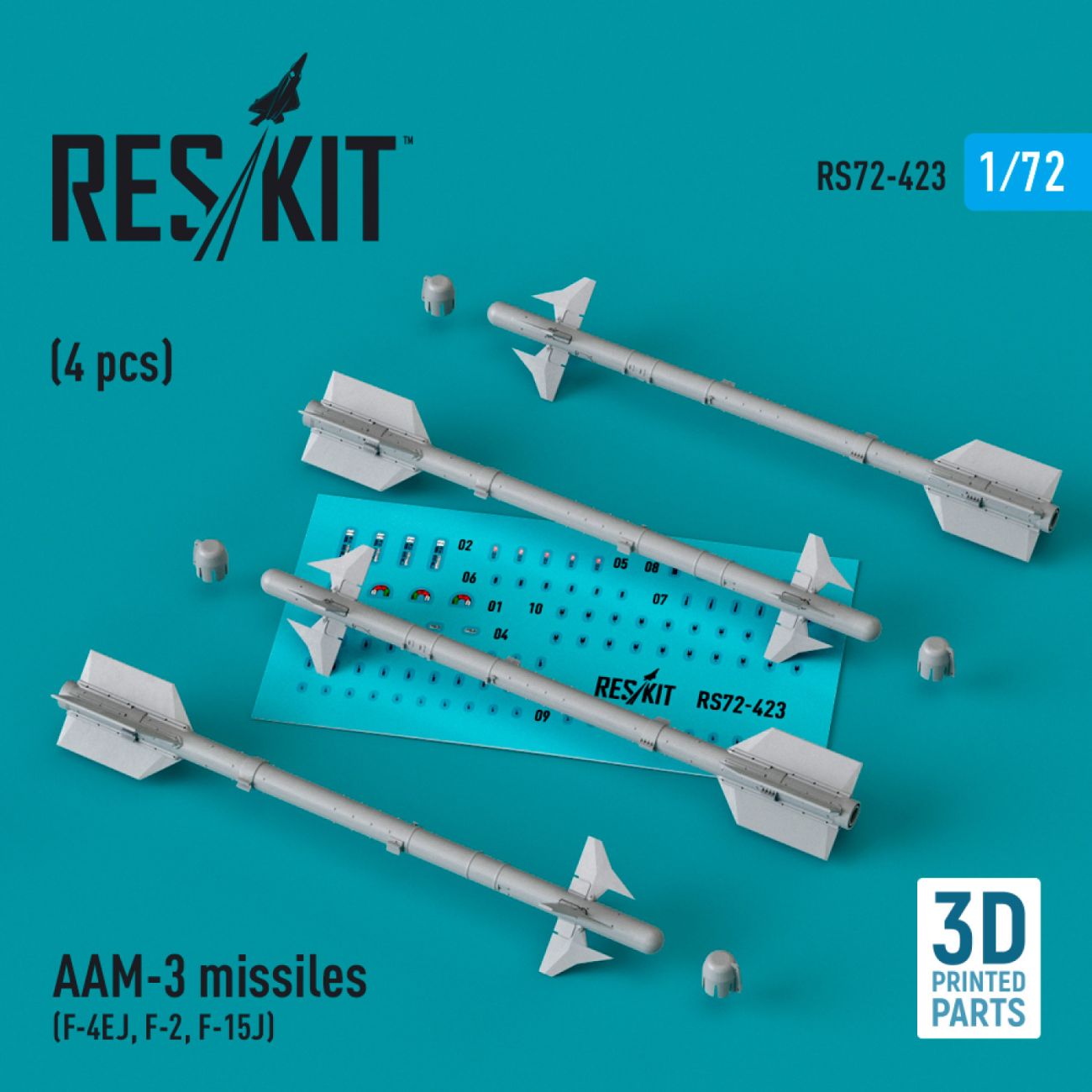 1:72 AAM-3 missiles (4 pcs)
