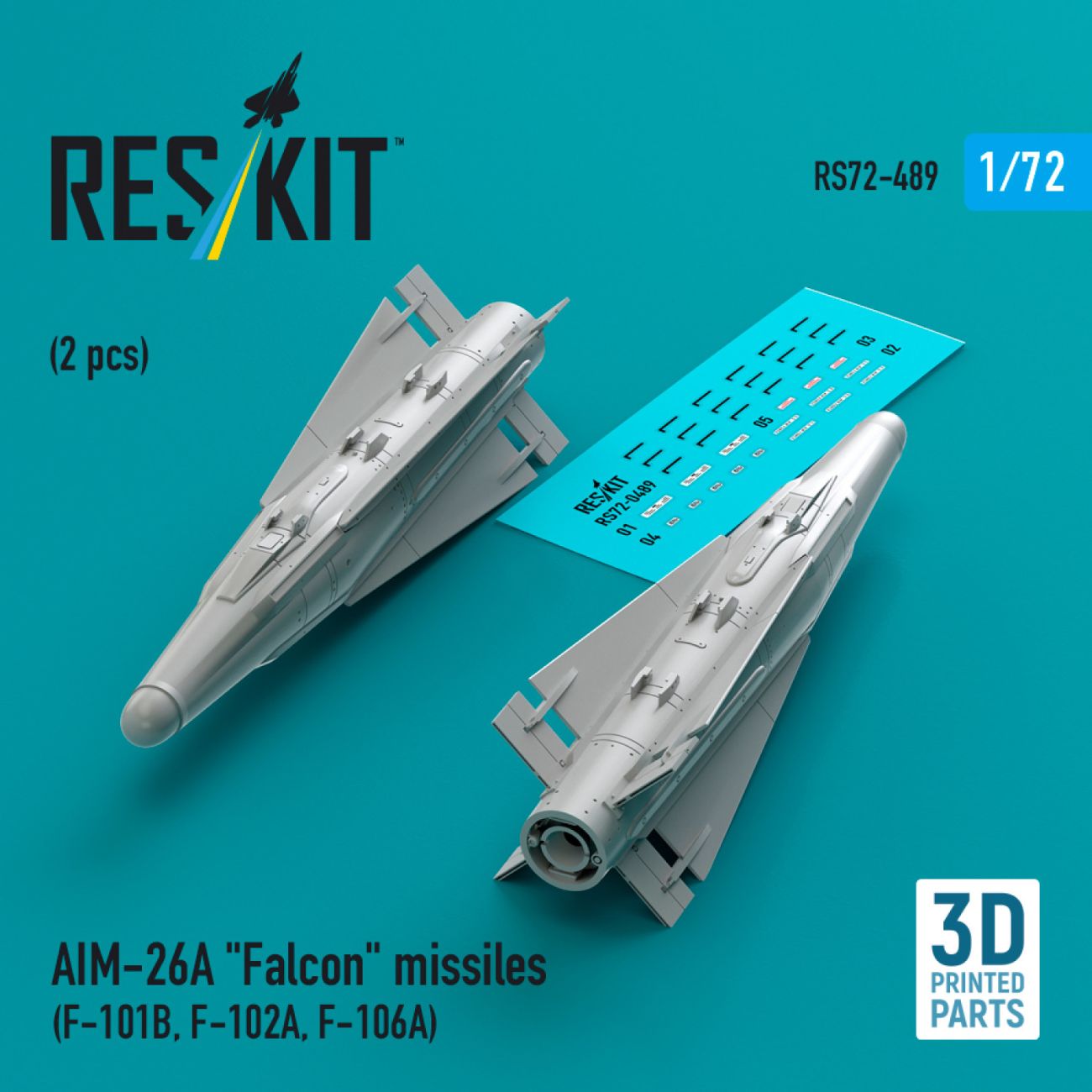 1:72 AIM-26A Falcon missiles (2 pcs)