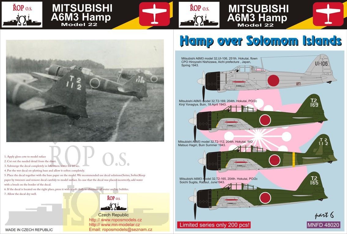1:48 Mitsubishi A6M3 Hamp Model 32 - Hamp over Solomon Islands