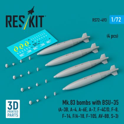 1:72 Mk.83 bombs with BSU-35 (4 pcs)