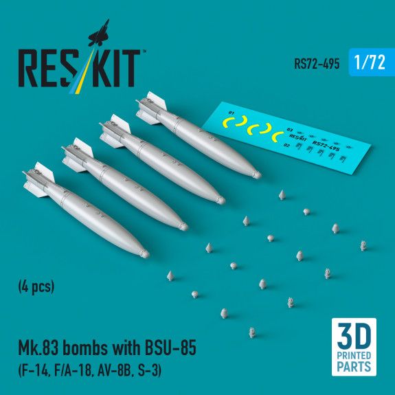 1:72 Mk.83 bombs with BSU-85 (4 pcs)
