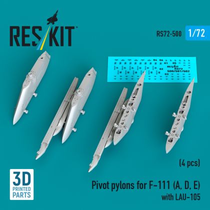 1:72 Pivot pylons for F-111 (A,D,E) with LAU-105 (4 pcs)