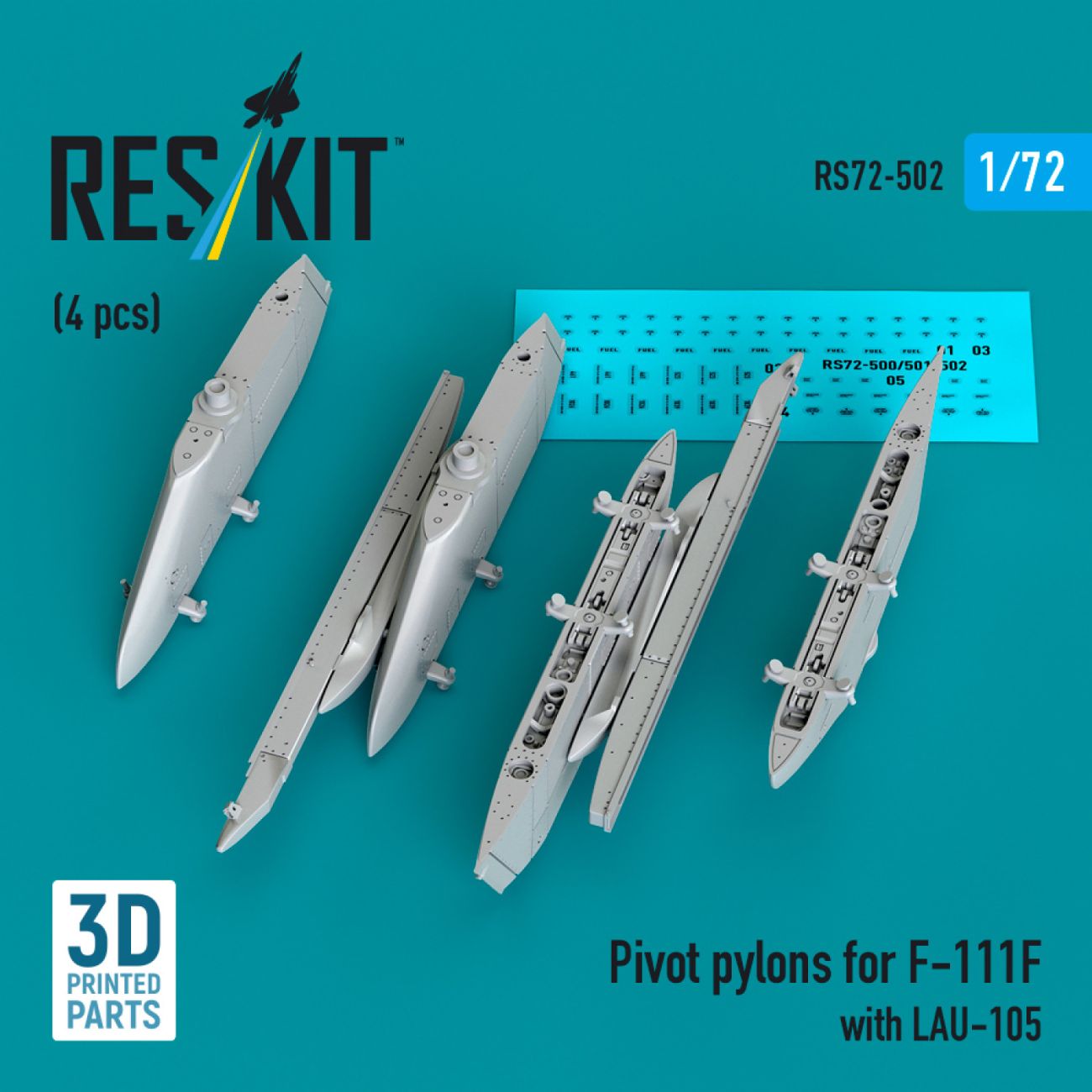 1:72 Pivot pylons for F-111F with LAU-105 (4 pcs)