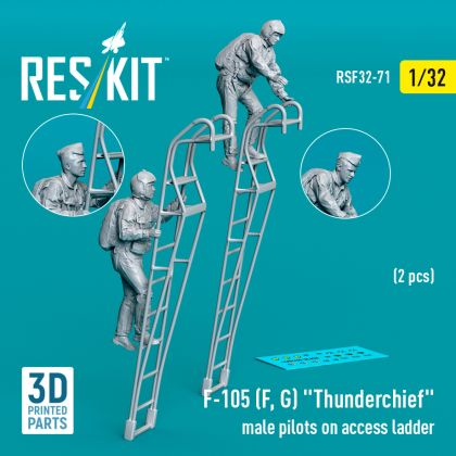 1:32 F-105 (F, G) Thunderchief male pilots on access ladder (2 pcs)
