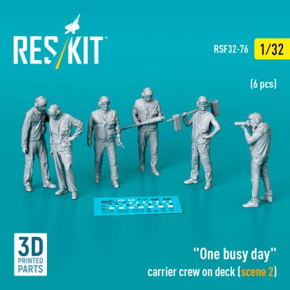 1:32 One busy day carrier crew on deck (scene 2) (6 pcs)
