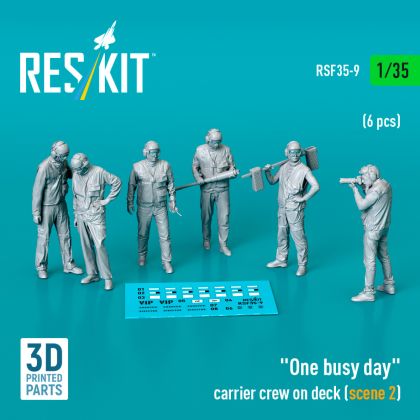 1:35 One busy day carrier crew on deck (scene 2) (6 pcs)