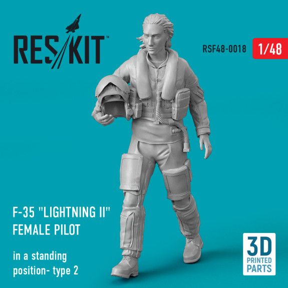 1:48 F-35 Lightning II female pilot (in a standing position- type 2)